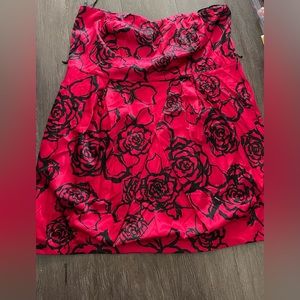 NWT floral strapless dress